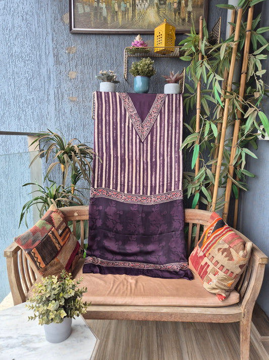 Ajrakh Modal Silk Kaftan