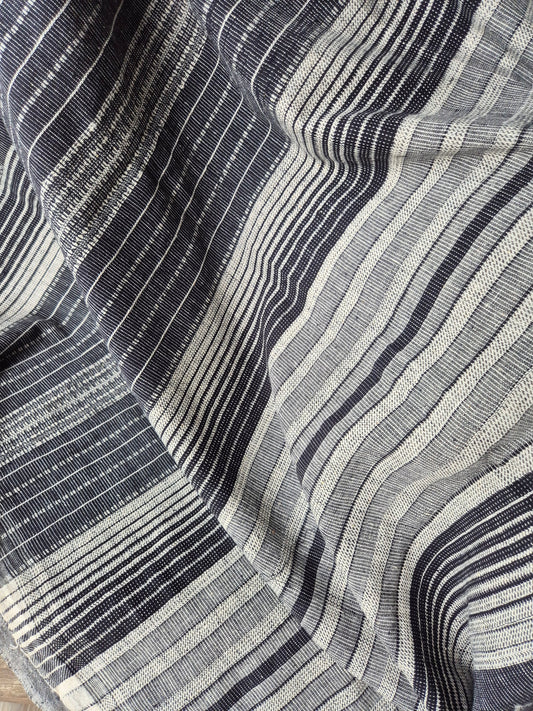 Black Kala Cotton Kutchi Weave Saree