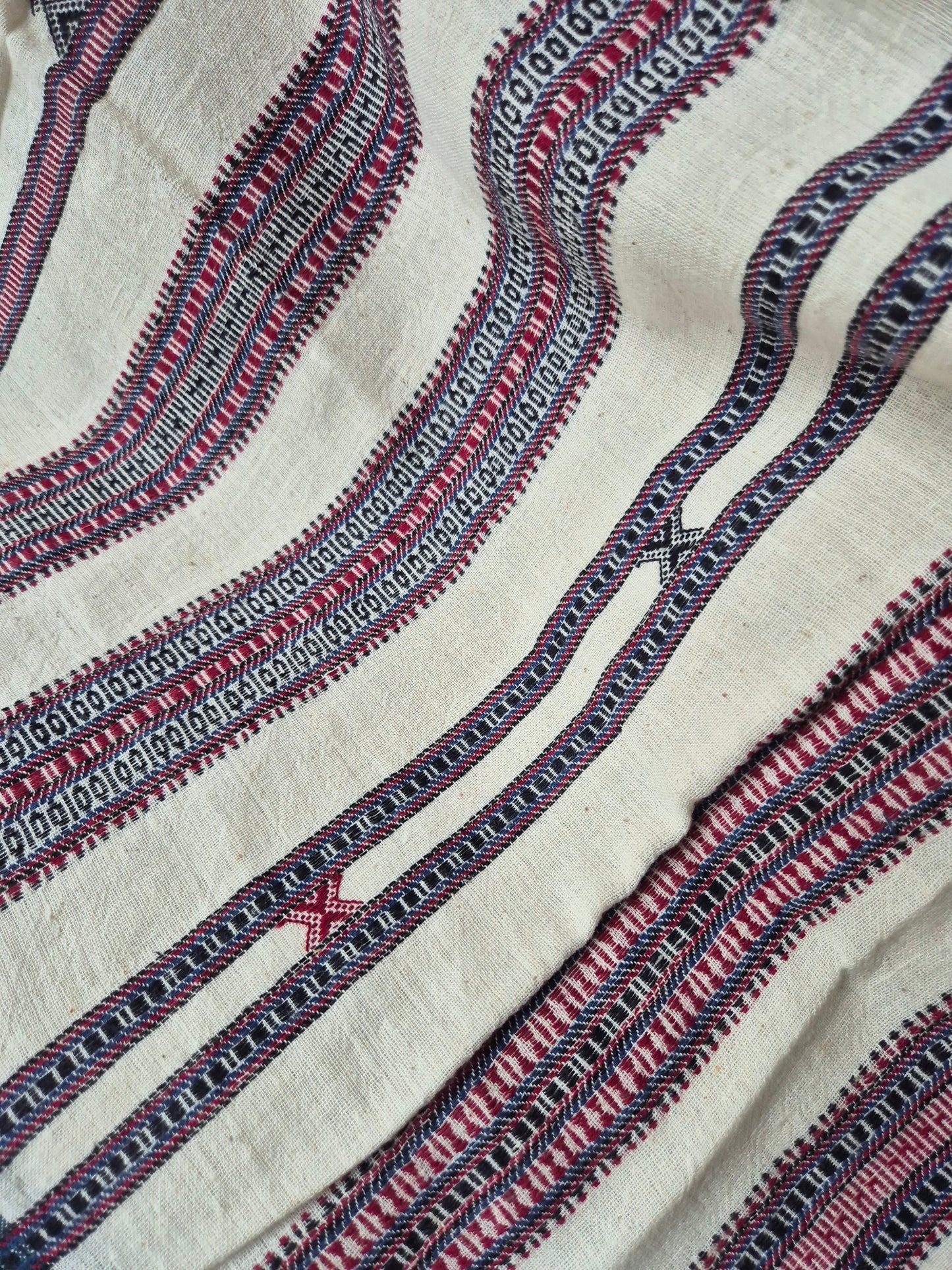 Ivory Kala Cotton Kutchi Weave Saree