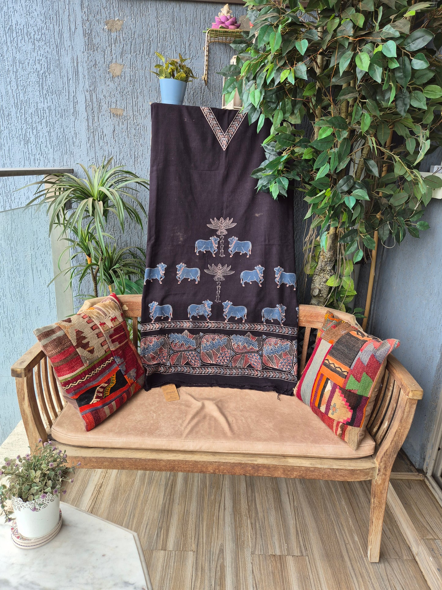 Ajrakh Modal silk Kaftan