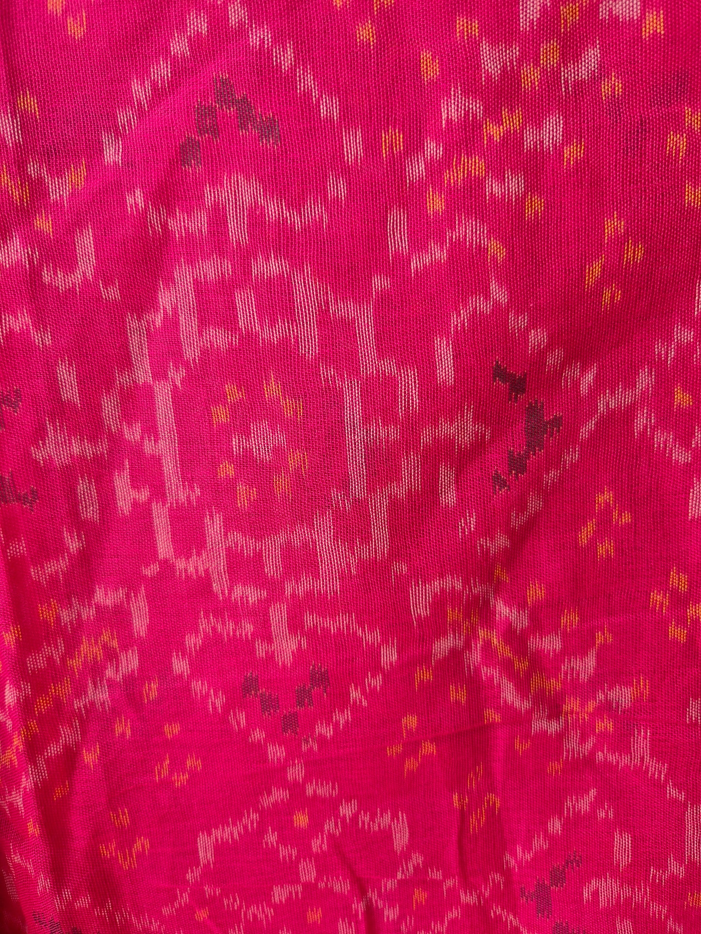 Rani Pink Cotton Handwoven Patola Suit