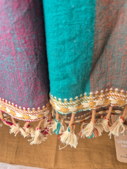 Brown with Multi color Kala Cotton Kutchi Weave Suit