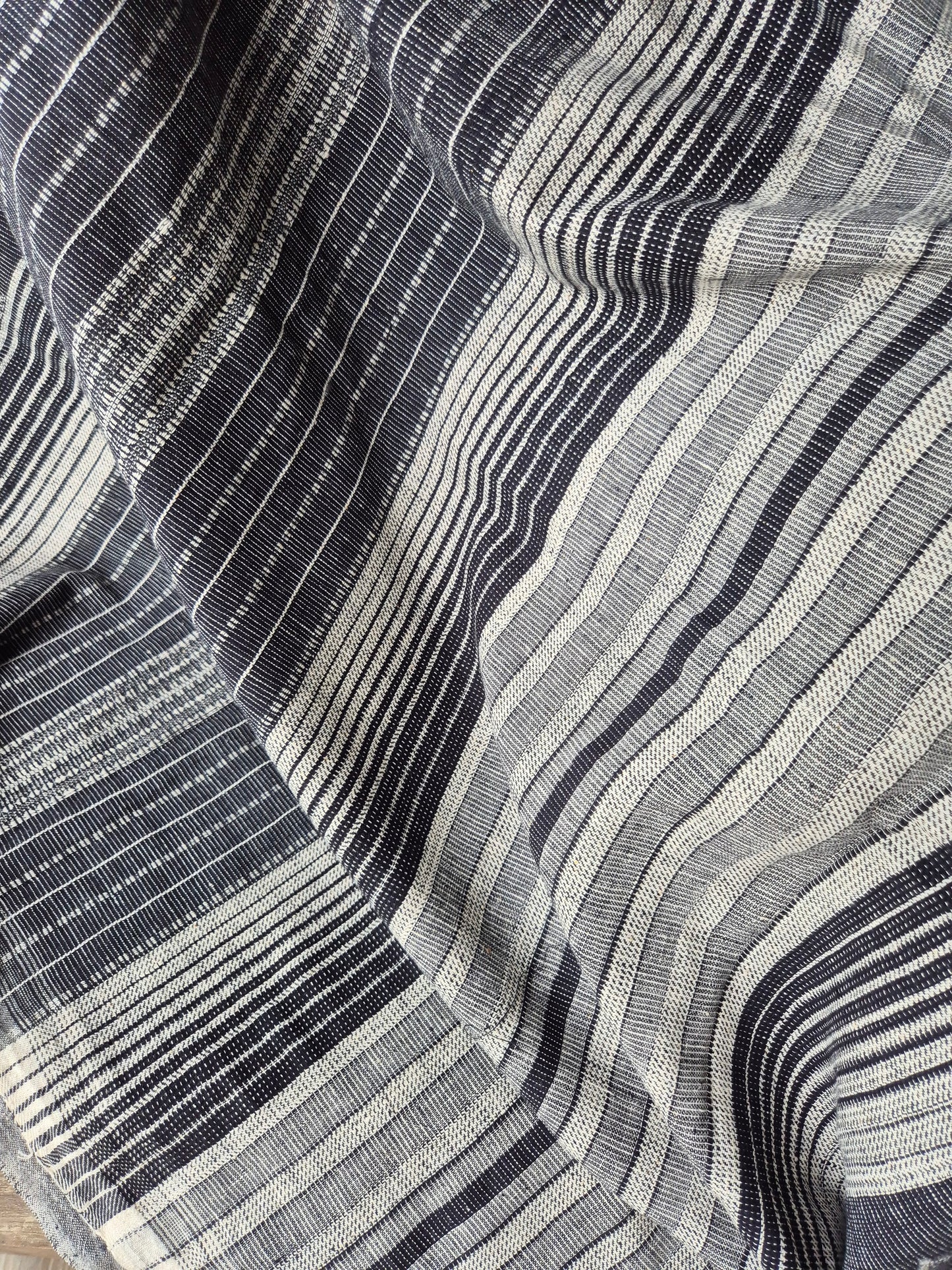 Black Kala Cotton Kutchi Weave Saree