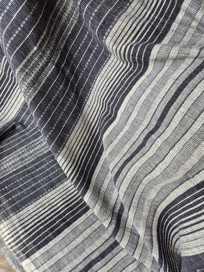 Black Kala Cotton Kutchi Weave Saree