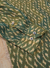 Mint Green Ikkat Men Shirt