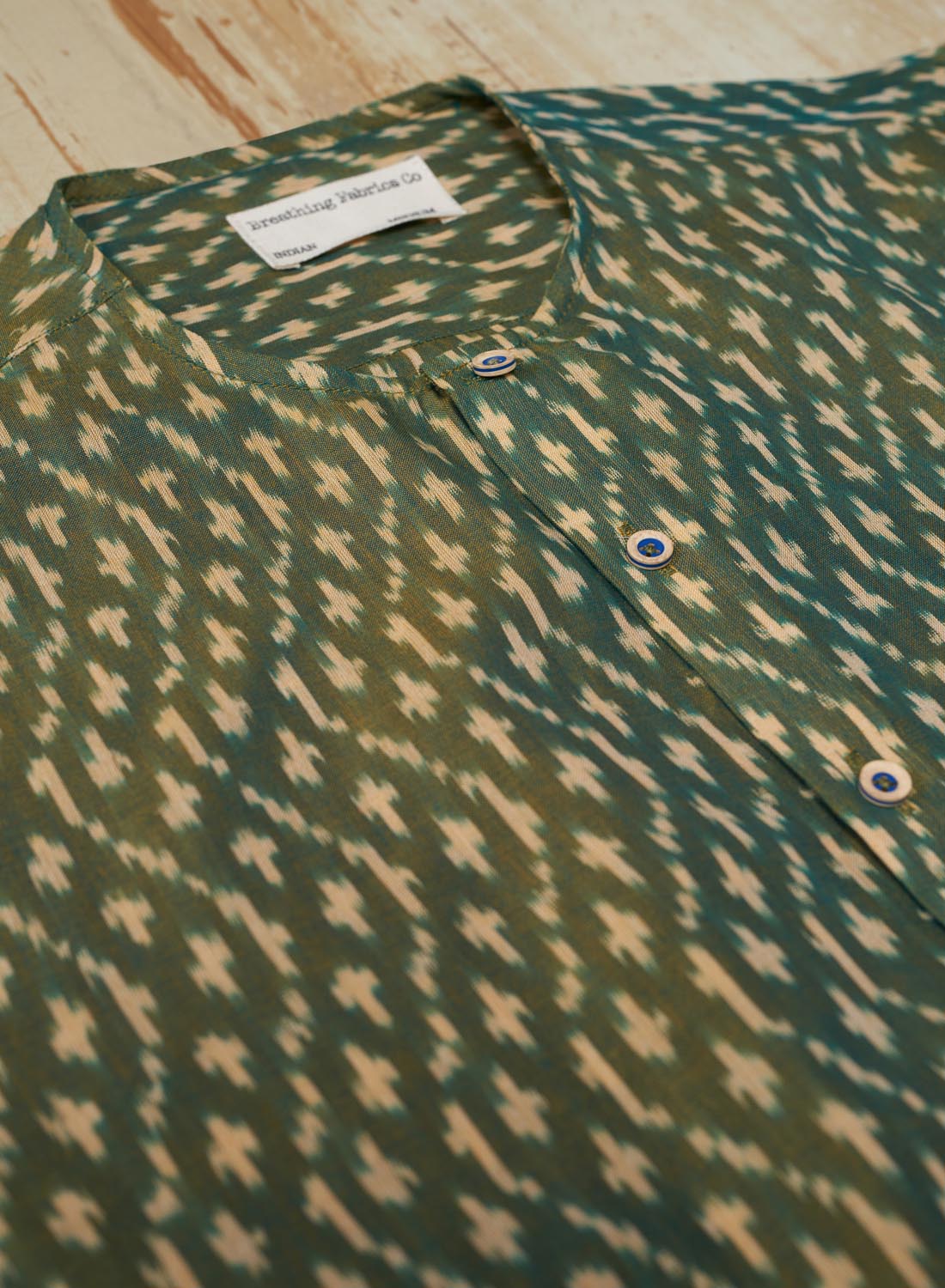 Mint Green Ikkat Men Shirt
