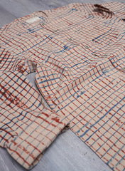 Beige Multi Checks Mizan Men Shirt