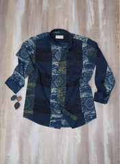 Indigo Blocks Mizan Men Shirt