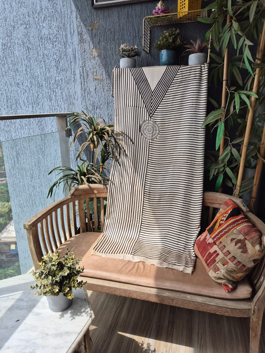 Ajrakh Modal silk Kaftan