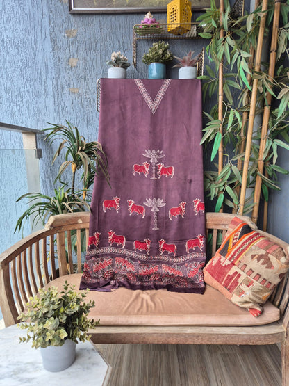 Ajrakh Modal Silk Kaftan