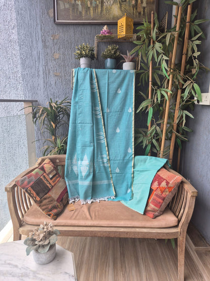 Sage Green Jamdani Suit