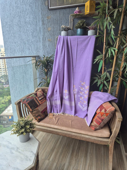 Lavender Jamdani Suit