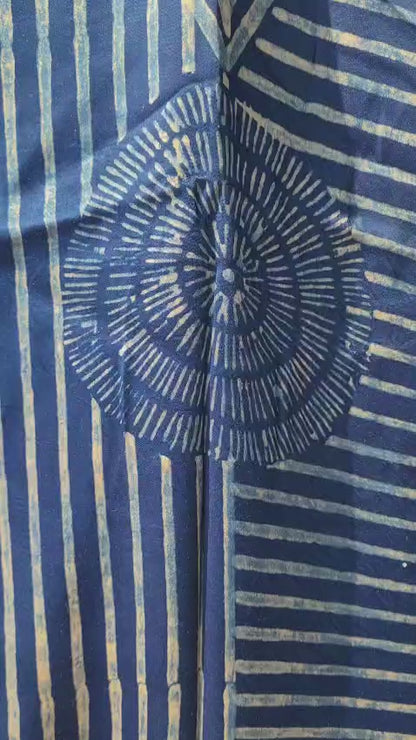 Ajrakh Modal silk Kaftan