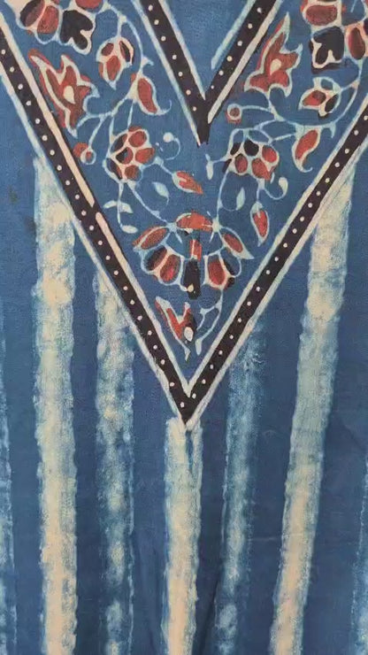 Ajrakh Modal Silk Kaftan