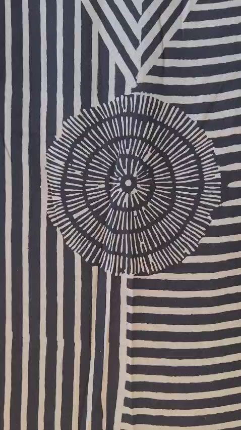 Ajrakh Modal silk Kaftan