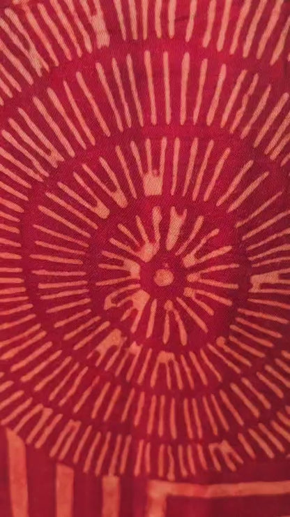 Ajrakh Modal silk Kaftan