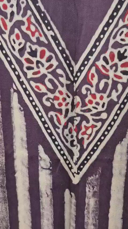 Ajrakh Modal Silk Kaftan