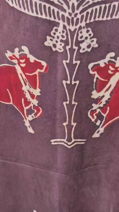 Ajrakh Modal Silk Kaftan