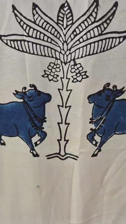 Ajrakh Modal Silk Kaftan