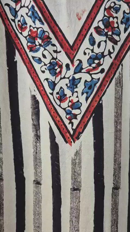 Ajrakh Modal Silk Kaftan