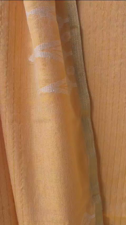 Mango Yellow Jamdani Suit